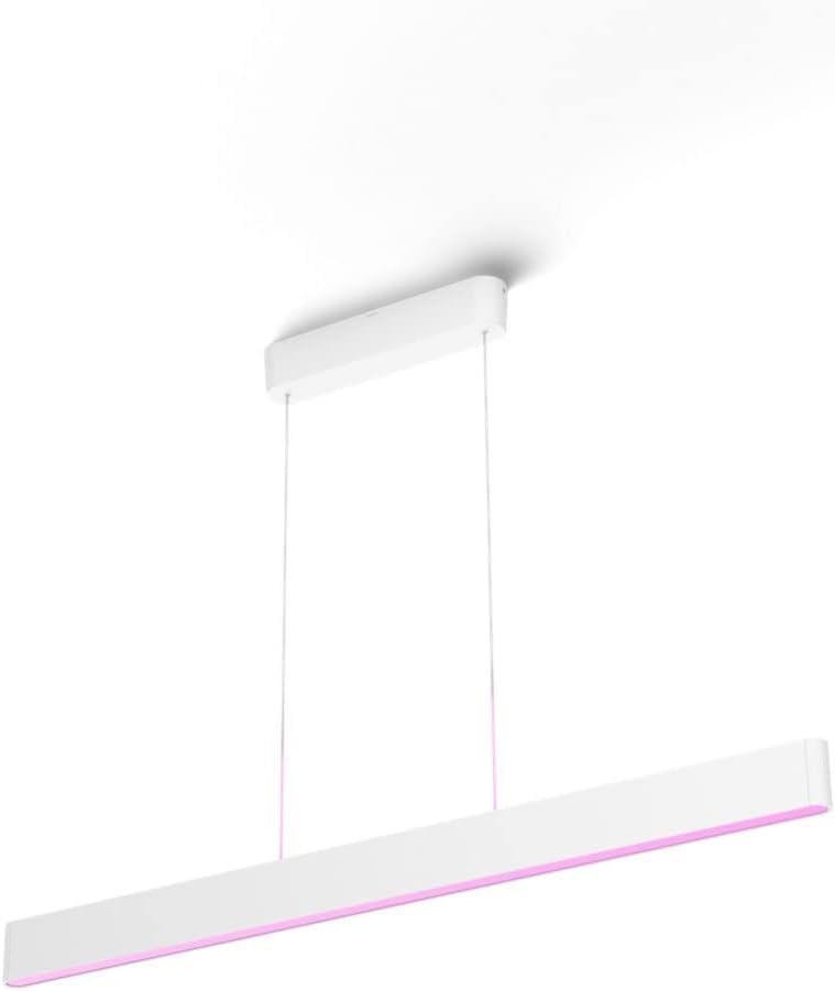 Philips Hue 929003053301 Lámpara led inteligente, Hue Ensis, Lámpara Colgante LED Inteligente, Luz Blanca y Luces de Colores, Compatible con Alexa y Google Home, Color Blanco