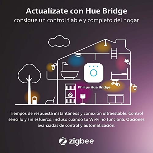 Philips Hue - Kit de inicio 3 Tiras de luces LED Hue Play Gradient para PC - 24-27"+ Hue Bridge, Luz Blanca y de Colores- sincroniza con el contenido de la pantalla, Compatible con Alexa y Google Home