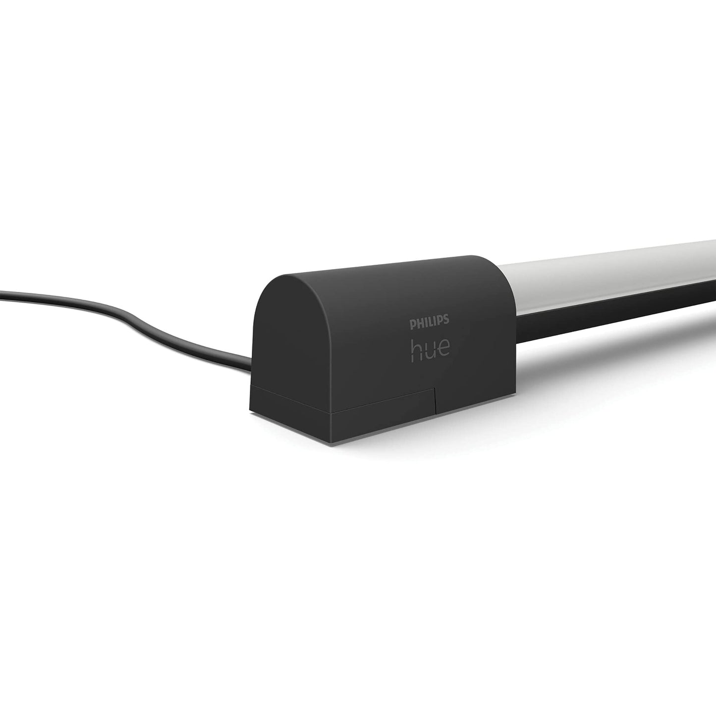 Philips Hue – Lámpara inteligente, Hue Play, Tubo de Mesa LED Inteligente, Luz Blanca y de Colores, Compatible con Alexa y Google Home, Color Negro- 125cm