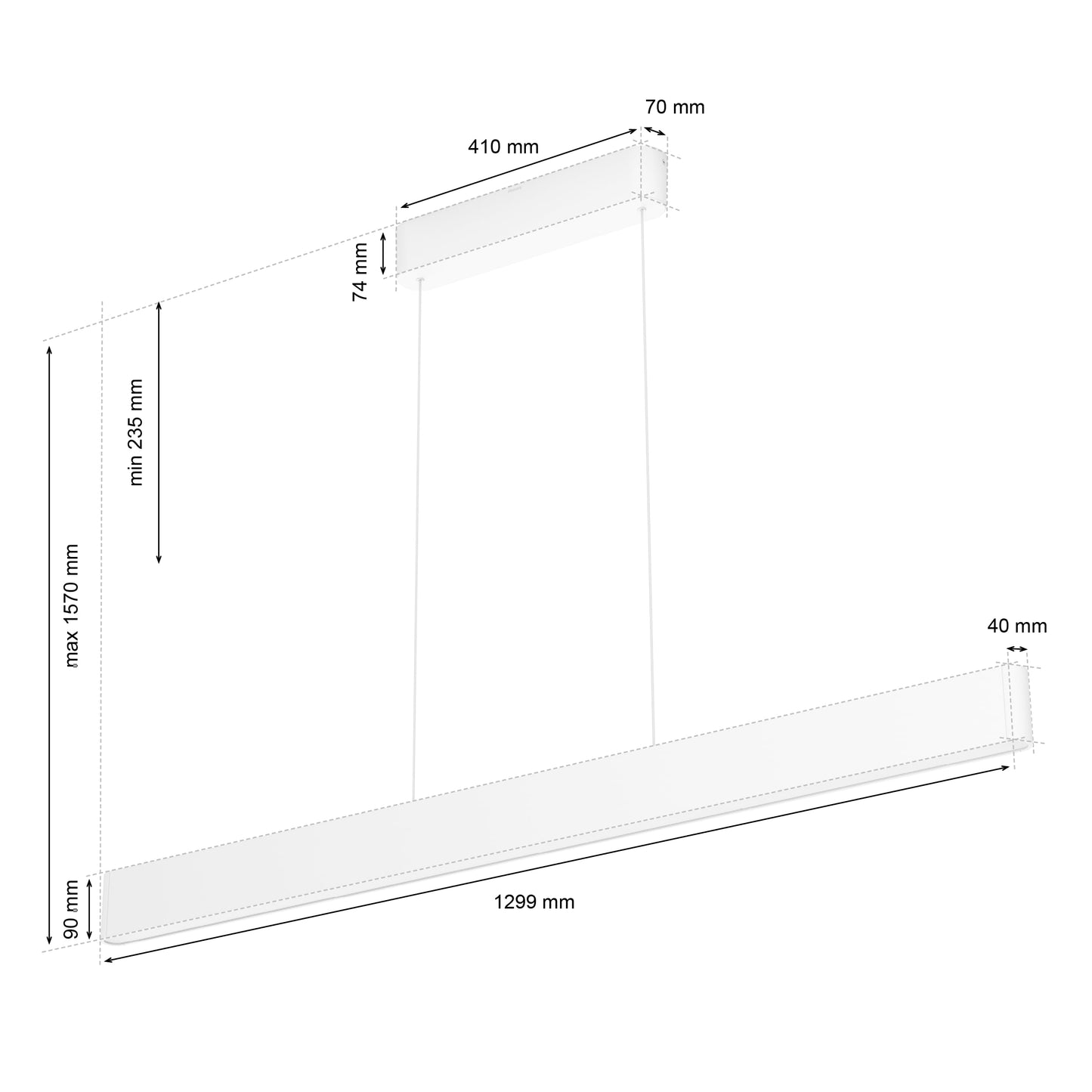 Philips Hue 929003053301 Lámpara led inteligente, Hue Ensis, Lámpara Colgante LED Inteligente, Luz Blanca y Luces de Colores, Compatible con Alexa y Google Home, Color Blanco