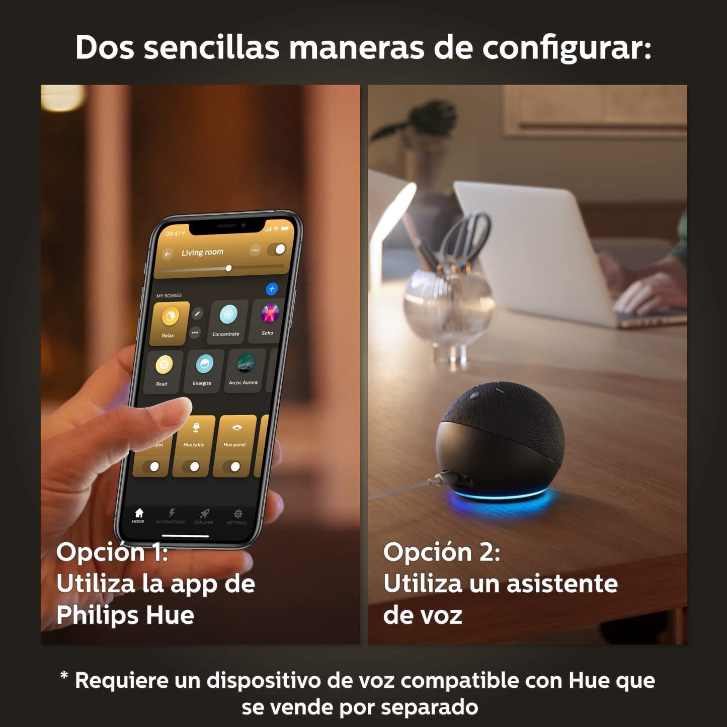 Philips Hue 929003053301 Lámpara led inteligente, Hue Ensis, Lámpara Colgante LED Inteligente, Luz Blanca y Luces de Colores, Compatible con Alexa y Google Home, Color Blanco
