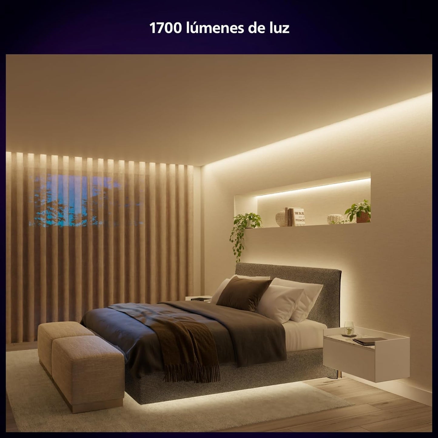 Philips Hue Solo 10M - Tira de luces LED Inteligente (1 x 10 m), tira de luces de colores ideal para iluminación interior, control con Hue App, compatible con Alexa, Google Assistant y Apple HomeKit
