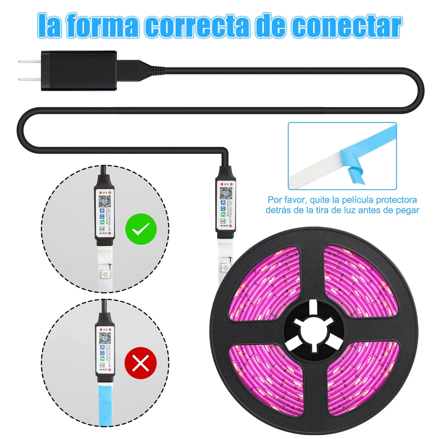 Diyife Smart LED Strip 5m – Voice, App & Music Sync