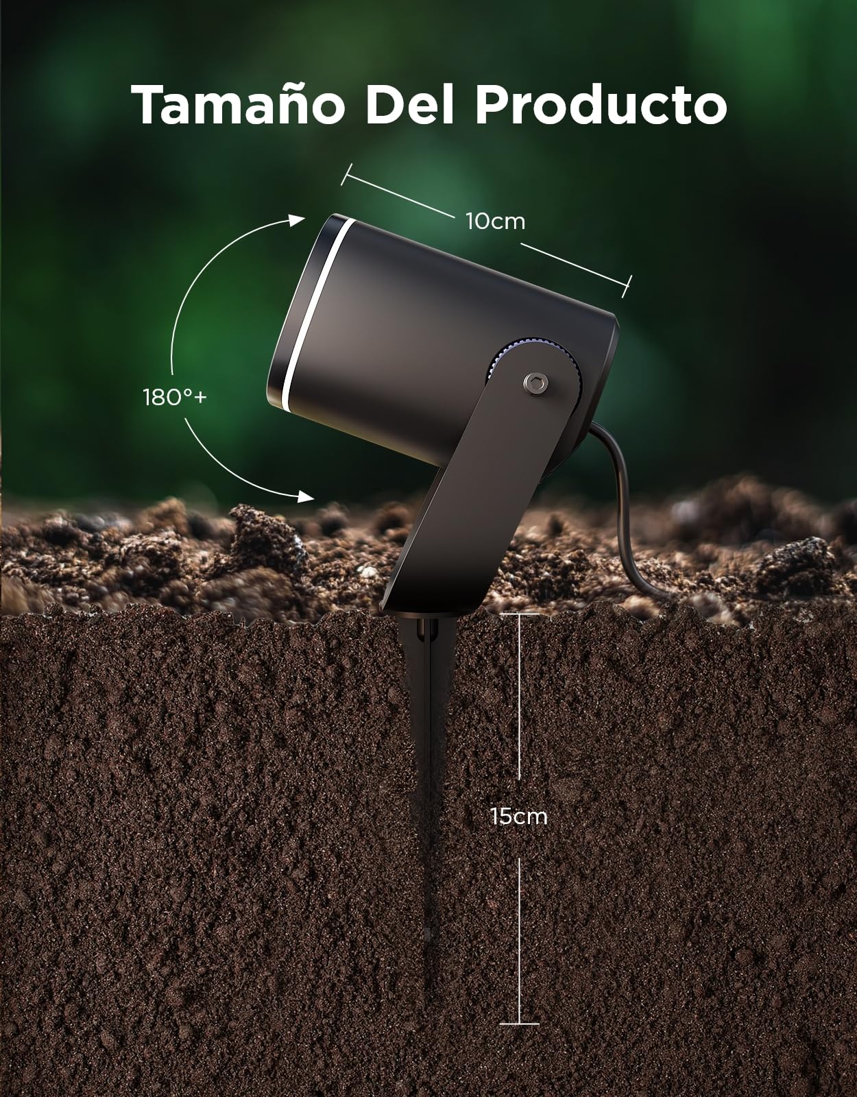 Govee Focos Para Exterior 2, Iluminación de Jardín Resistente al Agua IP67, Foco RGBWIC, 700 lm Regulable, 69 Modos de Escena y 16 mil Colores, Funciona con Alexa, Google Assistant, Matter. 4 paquetes