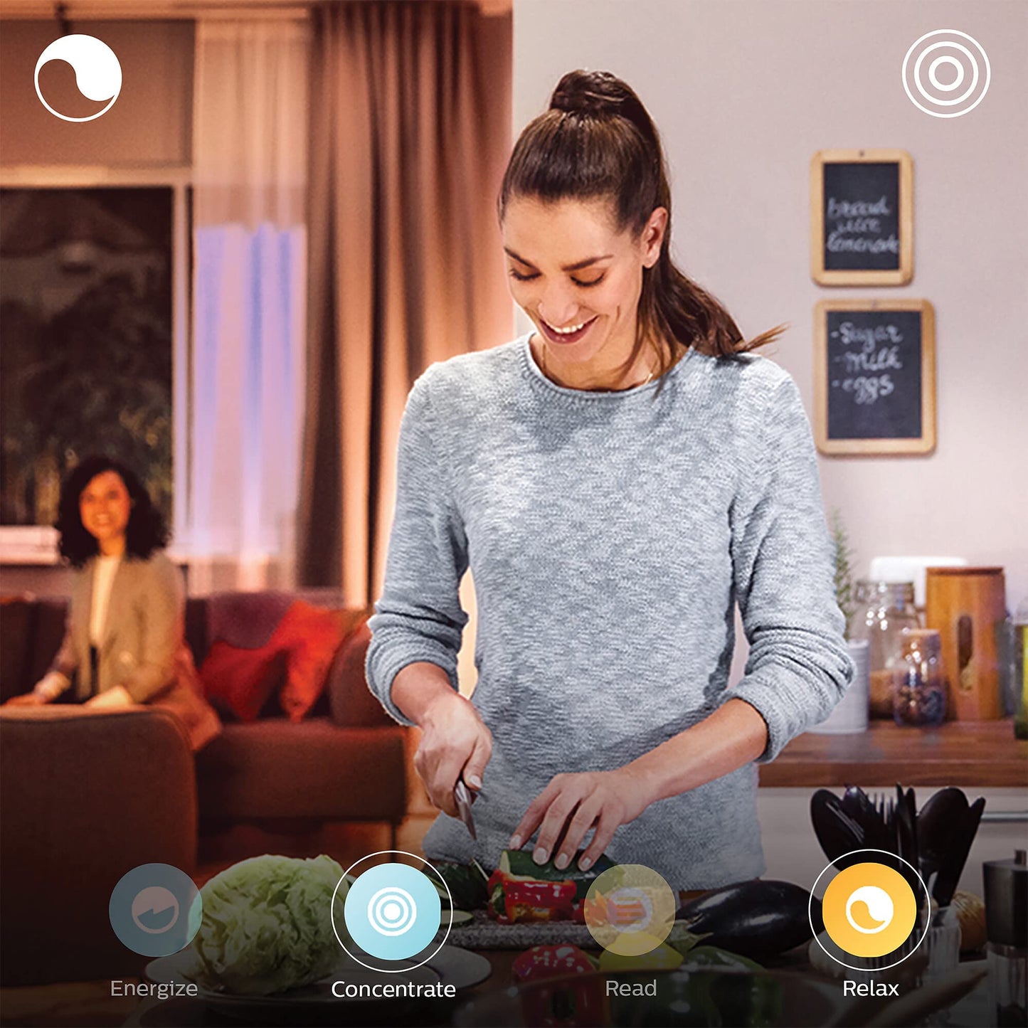 Philips Hue - Panel de luz Led Inteligente Surimu, 60W-4150 lúmens, lámpara de techo con Luz Blanca de Cálida a Fría y Luces de Colores, Compatible con Alexa y Google Home, 120x30cm, Blanco