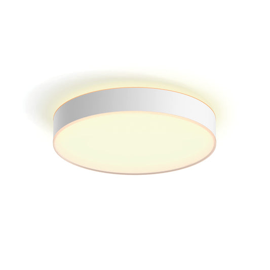 Philips Hue – Lámpara inteligente, Hue Enrave XL, Lámpara de Techo LED Inteligente, Luz Blanca de Cálida a Fría, Compatible con Alexa y Google Home, Color Blanco