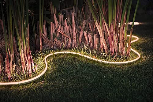 Philips Hue - Tira Led inteligente Exterior 5m y Alimentador, 1650lm, control App o Bluetooth, Sumergible (IP67), Luz Blanca y luces de colores, Compatible con Alexa y Google Home [clase energética G]